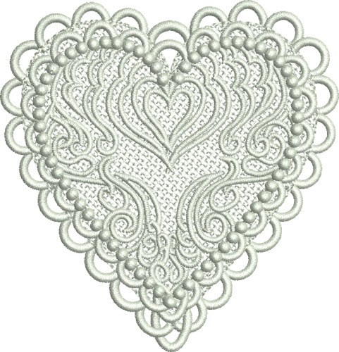 FSL Valentine Heart Machine Embroidery Design