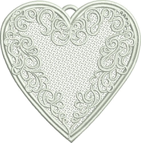 FSL  Valentine Heart Machine Embroidery Design