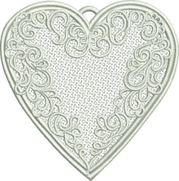 Picture of FSL  Valentine Heart Machine Embroidery Design