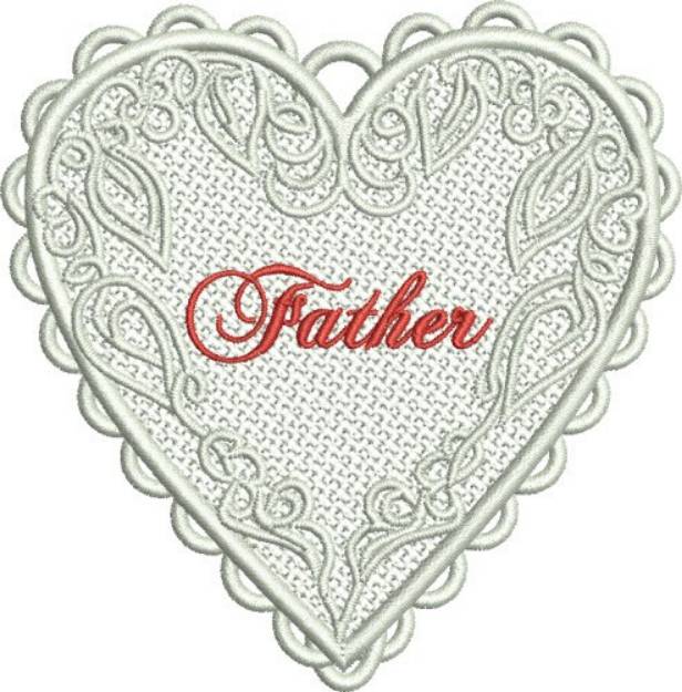 Picture of FSL Valentine Heart Machine Embroidery Design