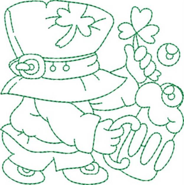 Picture of St. Patricks Quilt Block Machine Embroidery Design