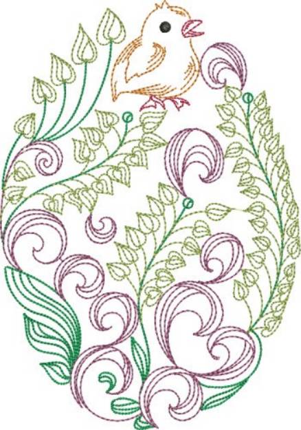 Picture of Decorative Easter Egg Machine Embroidery Design