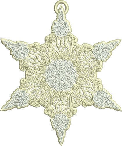 FSL Antique Star Machine Embroidery Design