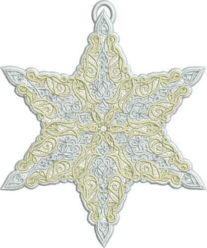 FSL Antique Star Machine Embroidery Design