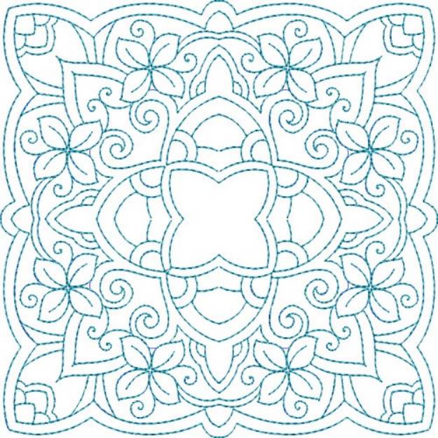 Picture of Crazy Doily Quilt Block Machine Embroidery Design