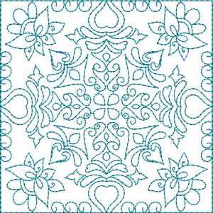 Picture of Quilt Floral Block
