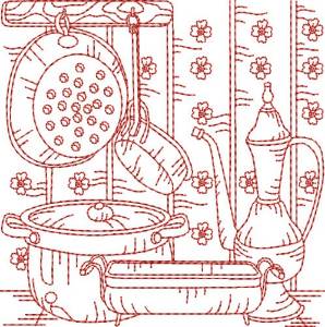 Picture of RW Kitchen Quilt Block Machine Embroidery Design