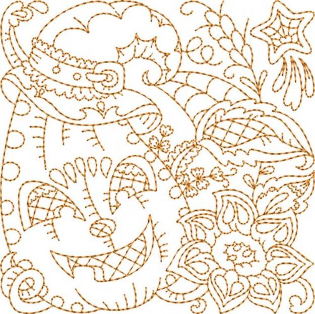 Picture of Autumn Pumpkin Machine Embroidery Design