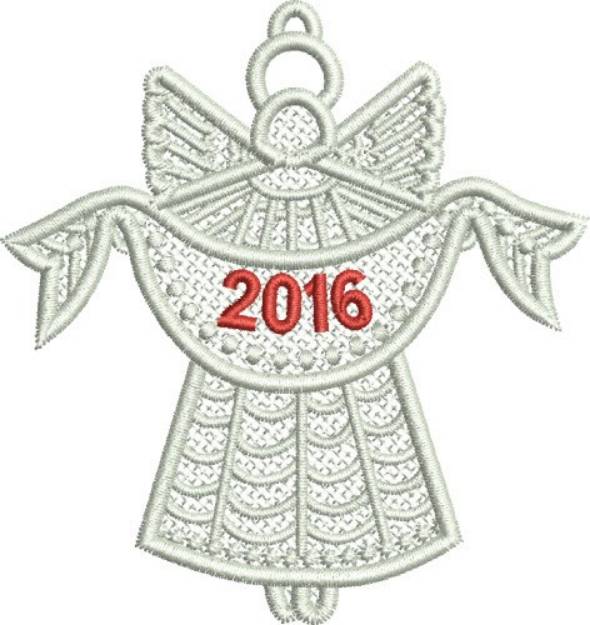 Picture of Free Standing 2016 Angel Machine Embroidery Design