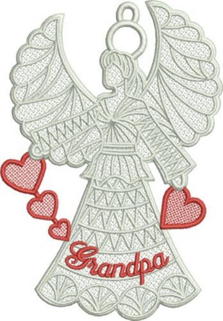 Picture of FSL Grandpa Angel Machine Embroidery Design