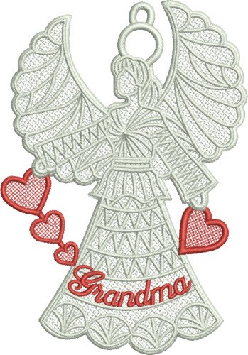 FSL Grandma Angel Machine Embroidery Design