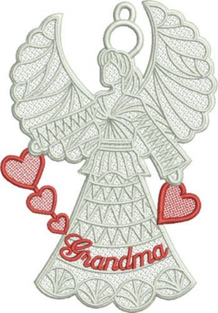 Picture of FSL Grandma Angel Machine Embroidery Design