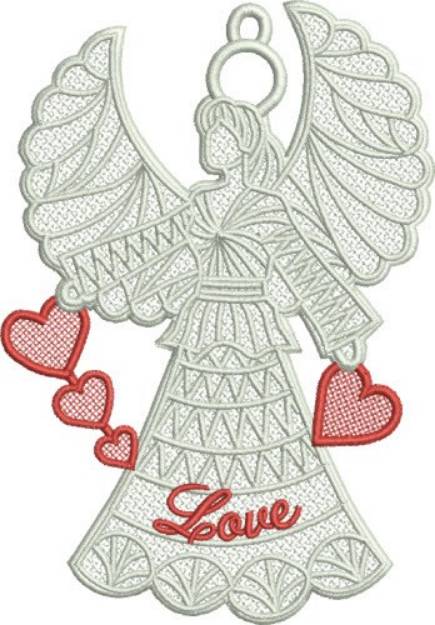 Picture of FSL Love Angel Machine Embroidery Design