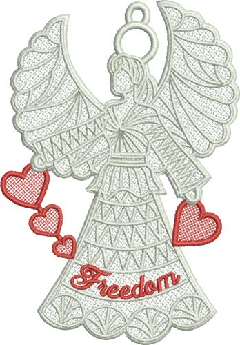 FSL Freedom Angel Machine Embroidery Design