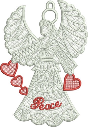 FSL Peace Angel Machine Embroidery Design