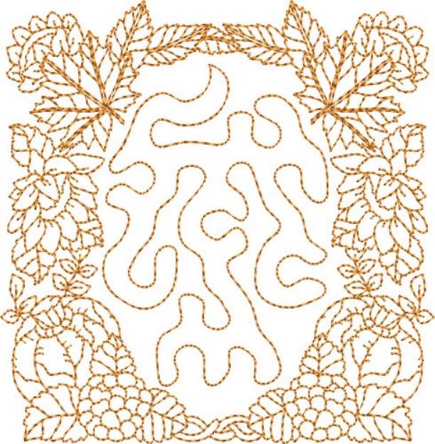 Picture of Autumn Season Block Machine Embroidery Design