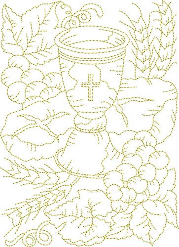 Religious Foods Machine Embroidery Design