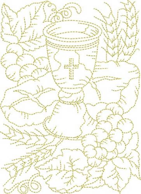 Picture of Religious Foods Machine Embroidery Design