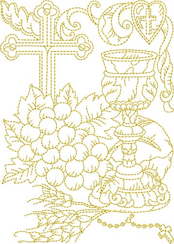 Religious Symbols Machine Embroidery Design