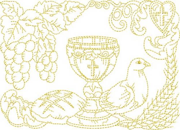 Picture of Religious Symbols Machine Embroidery Design