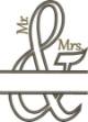 Picture of Mr and Mrs Ampersand Wedding Applique Machine Embroidery Design