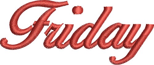 Friday Machine Embroidery Design