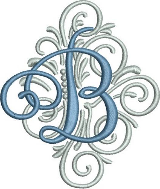 Picture of Adorn Monogram B Machine Embroidery Design