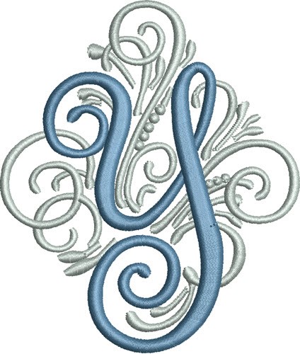 Adorn Monogram Y Machine Embroidery Design