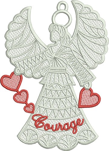 FSL Courage Angel Machine Embroidery Design