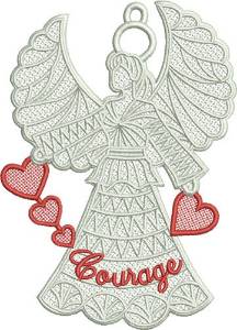 Picture of FSL Courage Angel Machine Embroidery Design