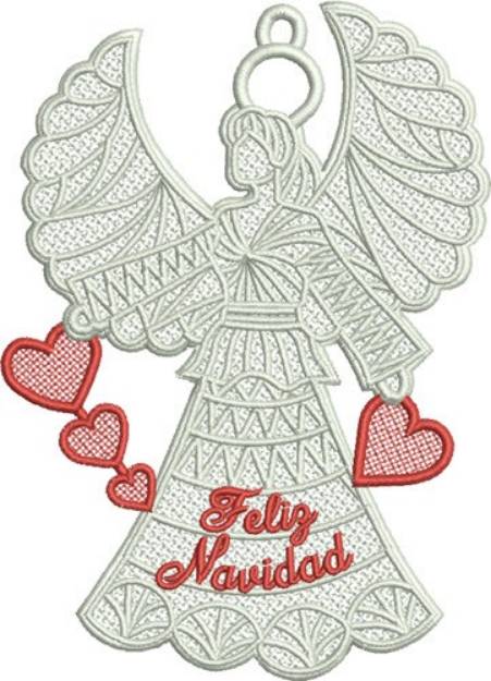 Picture of FSL Feliz Navidad Machine Embroidery Design