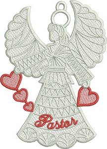 Picture of FSL Pastor Angel Machine Embroidery Design