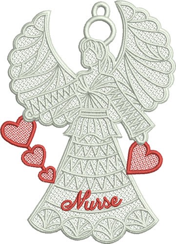 FSL Nurse Angel Machine Embroidery Design