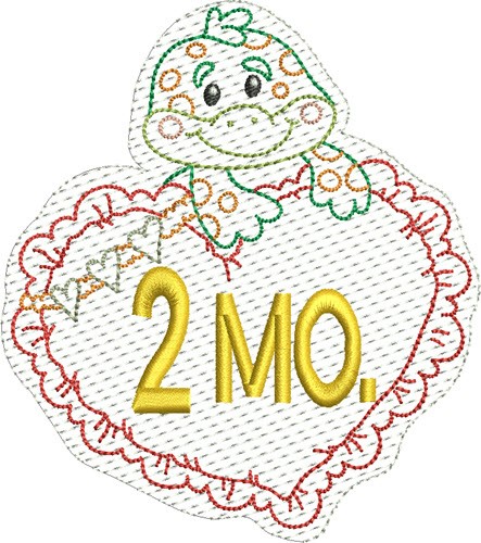 Baby 2 Months Machine Embroidery Design