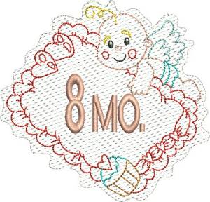 Picture of Baby 8 Months Machine Embroidery Design