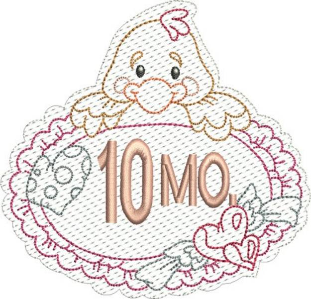 Picture of Baby 10 Months Machine Embroidery Design