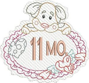 Picture of Baby 11 Months Machine Embroidery Design