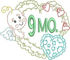 Picture of Baby 9 Month Machine Embroidery Design