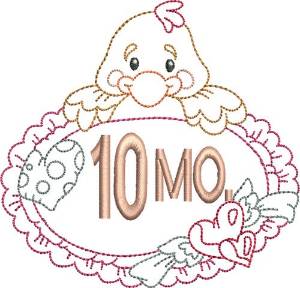 Picture of Baby 10 Month Machine Embroidery Design