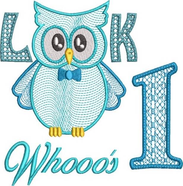 Picture of Look Whooos 1 Machine Embroidery Design