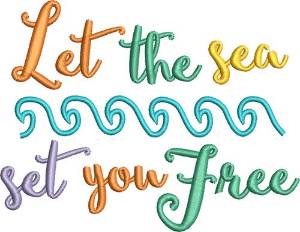 Picture of Sea Set You Free Machine Embroidery Design