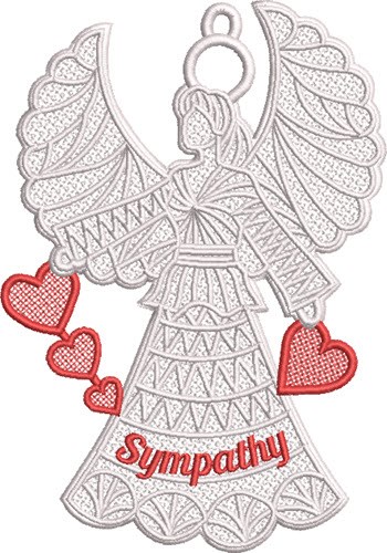FSL Sympathy Angel Machine Embroidery Design