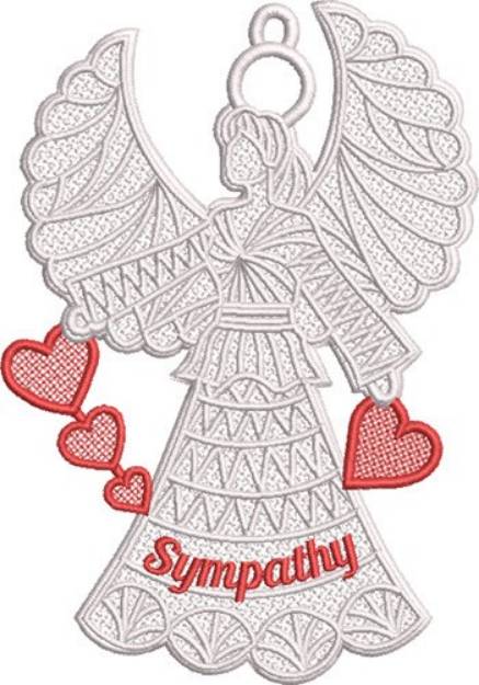 Picture of FSL Sympathy Angel Machine Embroidery Design
