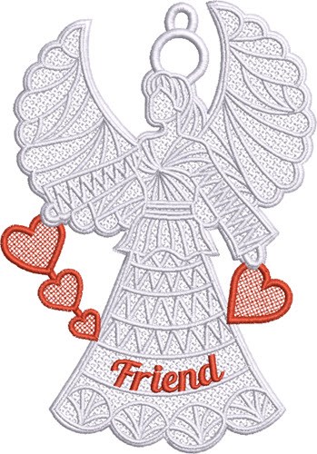 FSL Friend Angel Machine Embroidery Design