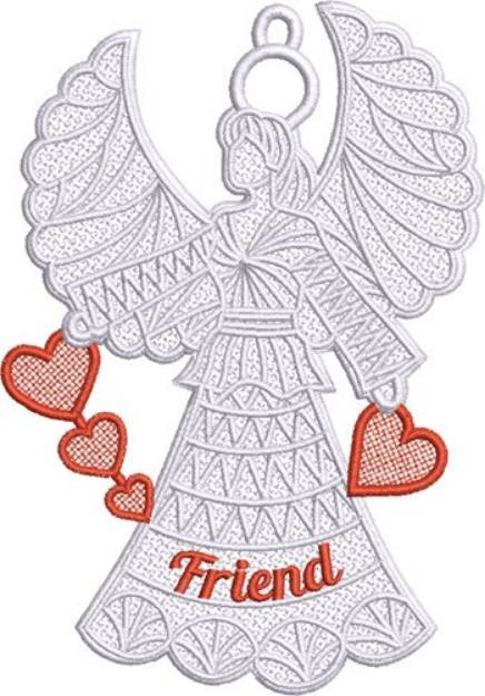 Picture of FSL Friend Angel Machine Embroidery Design