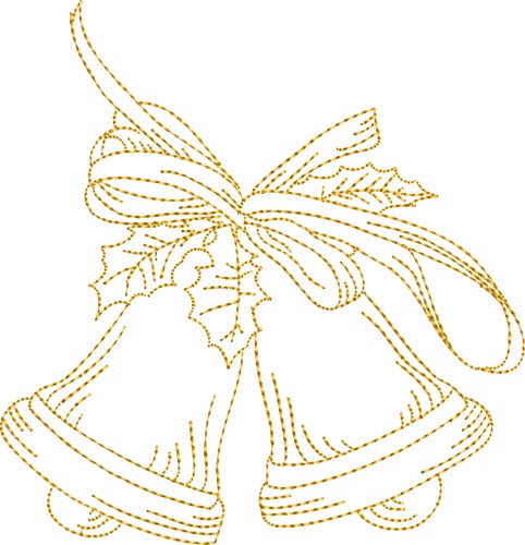 Christmas Jingle Bells Machine Embroidery Design
