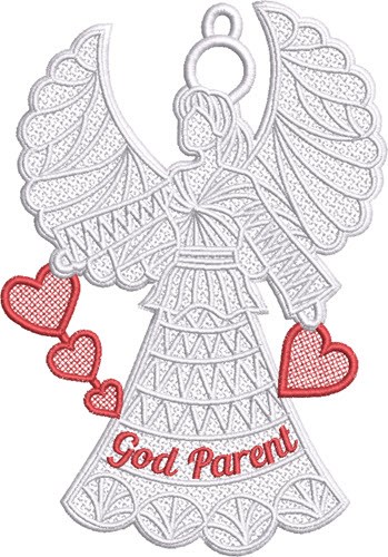 FSL God Parent Angel Machine Embroidery Design