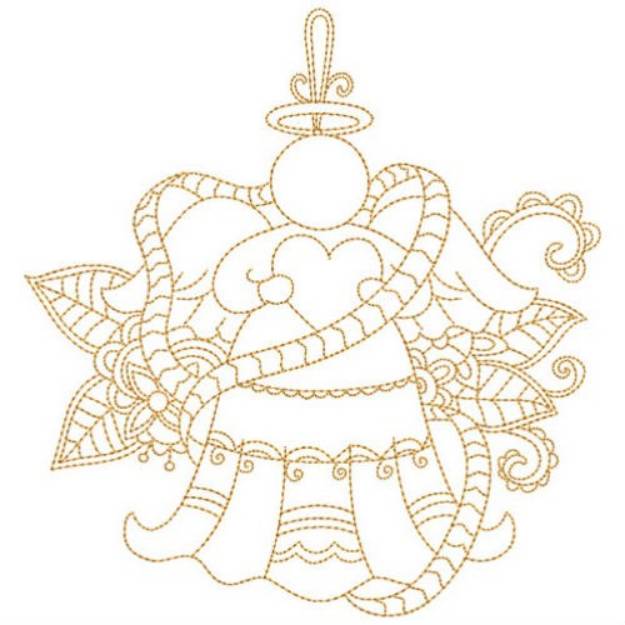 Picture of Quilt Block Angel Machine Embroidery Design