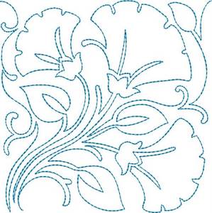 Picture of Quilt Blocks Flowers Machine Embroidery Design