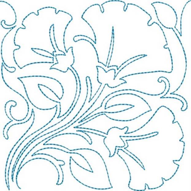 Picture of Quilt Blocks Flowers Machine Embroidery Design